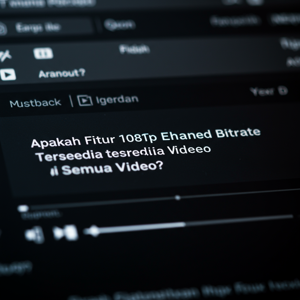 Apakah Fitur 1080p Enhanced Bitrate Tersedia Di Semua Video?