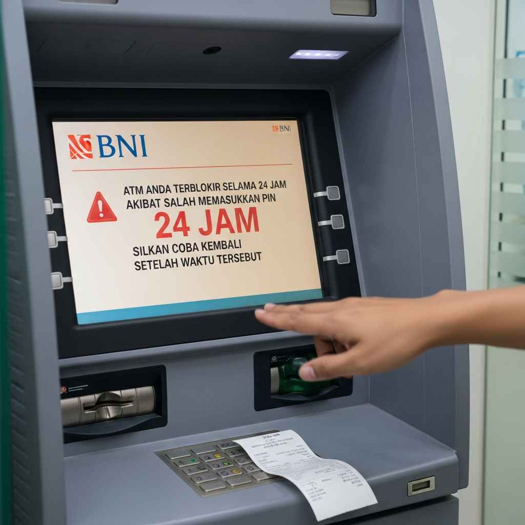 Apakah ATM BNI Salah Pin Akan Diblokir 24Jam?