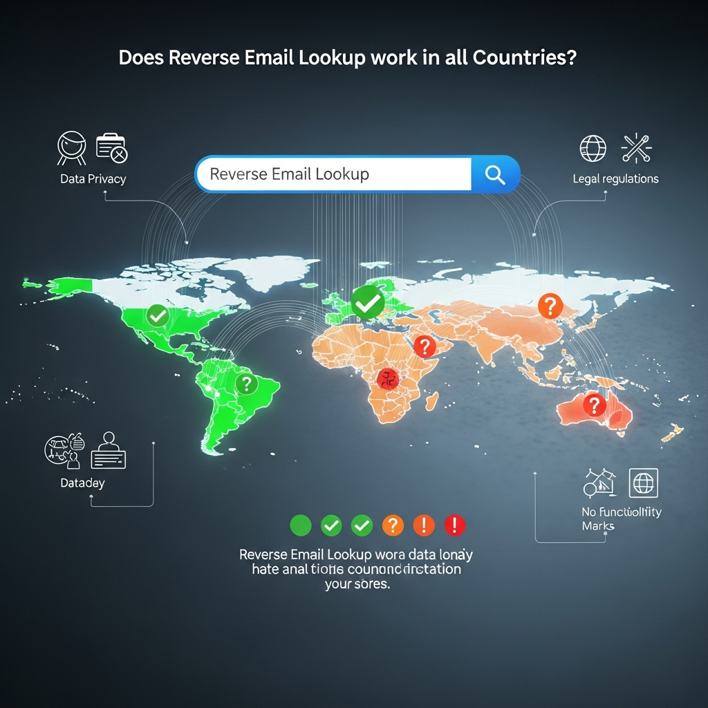 Apakah Reverse Email Lookup berfungsi di semua negara?