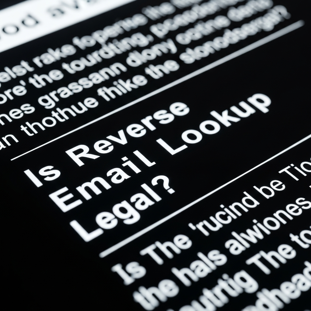 Apakah Reverse Email Lookup legal?