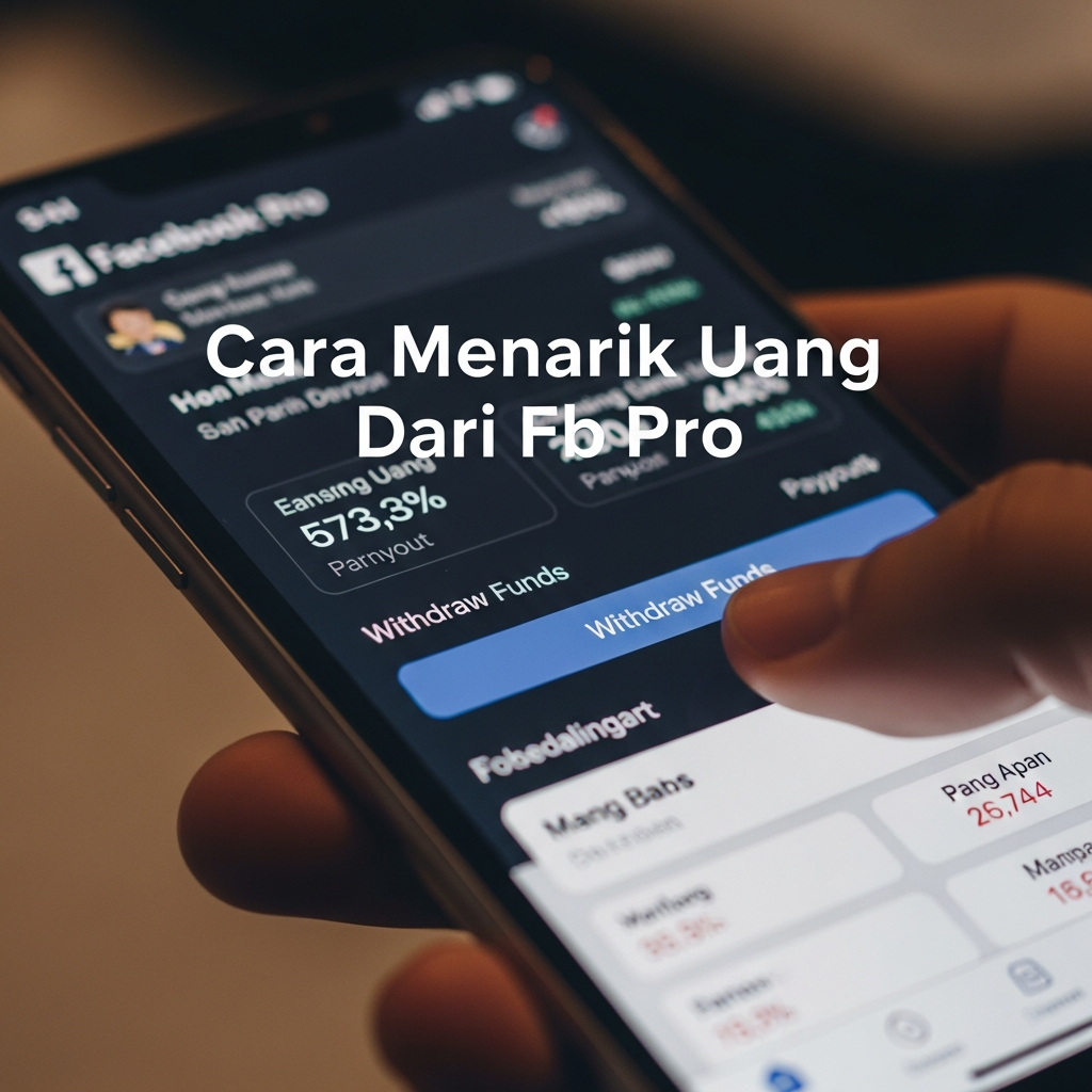 Cara Menarik Uang Dari Fb Pro