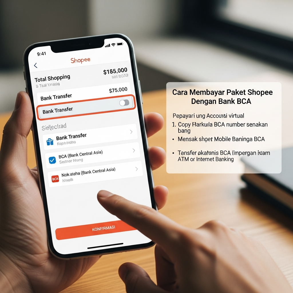 Cara Membayar Paket Shope Dengan Bank BCA